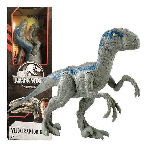 Dinosaurio Velociraptor Blue Juguete Mattel Jurassic