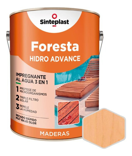 Foresta Hidro Advance Sinteplast | 20 Lts | +5 Colores