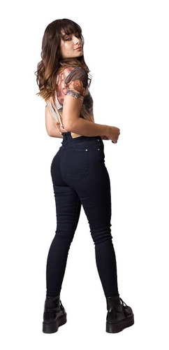 Jean Pantalon Mujer Elastizado Tiro Alto Talle 36 Al 50