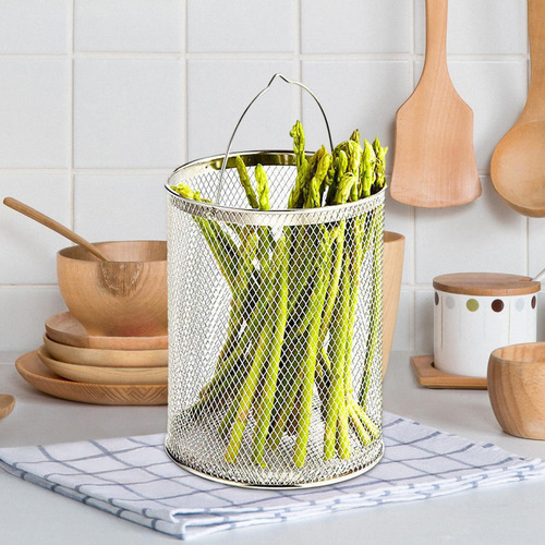 H Cesta For Freír, Cesta For Freír De Alambre Con 18 Cm