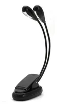 Comprar Lampara Luz Led Doble Con Pinza Para Leer Libros Lectura Blanco Neutro