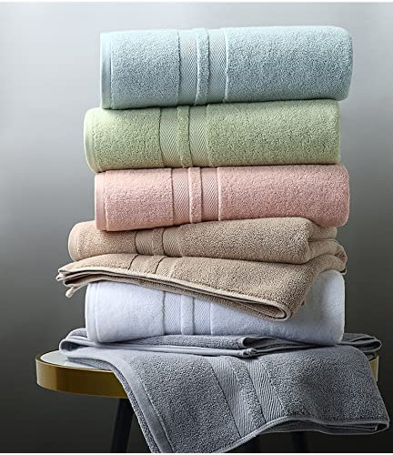 Aoucol Toallas De Baño 100 % Algodón, Paquete De 4 Toallas D