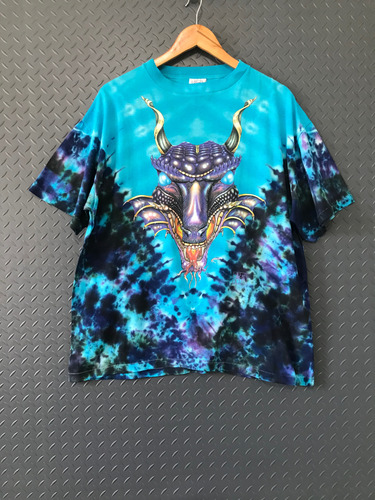 Tie Dye Playera Vintage Dragon Estampado Xl (Usado)