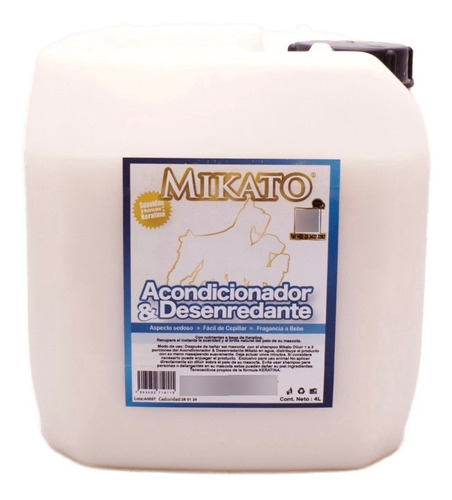 Acondicionador Y Desenredante 4 Litros Mikato