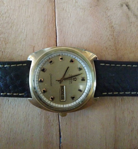 Relógio Pulso Clássico Suiço Omega Masculin Em Ouro Amar 18k