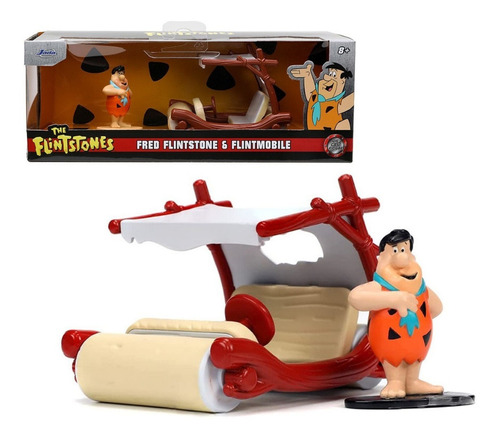 Jada 1:32 The Flintstone Picapiedras Fred Troncomovil 