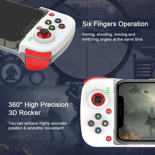 Controlador De Juegos Móvil Inalámbrico Bluetooth Stretch )