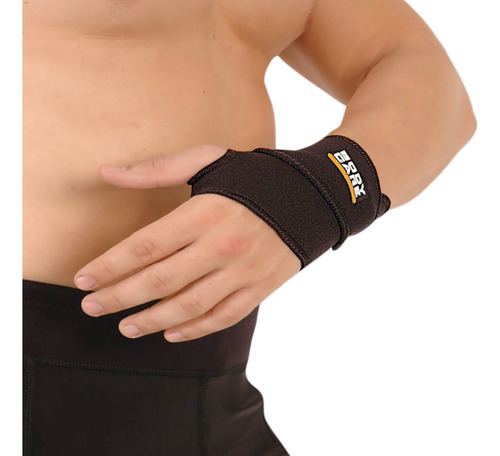 Muñequera Con Dedo Libre Black Line Neoprene Body Care Rex