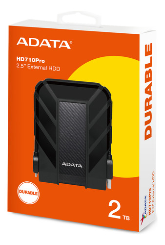 Disco Duro Externo Adata 2 Tb Hd710pro Usb 3.2 2.5'' Negro