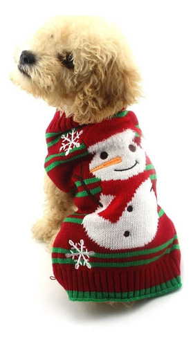 Sudadera Muñeco De Nieve Navideño Para Perros Y Gatos