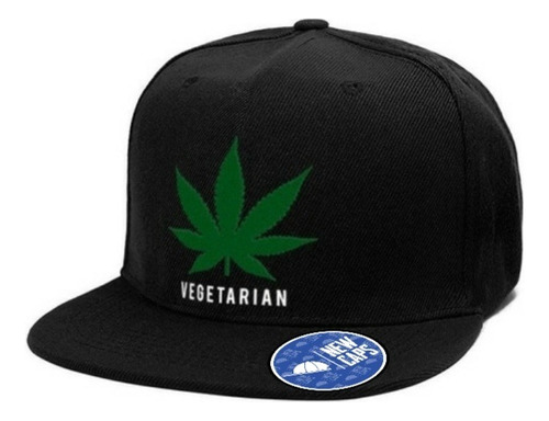 Gorra Plana Cannabis Vegetarian Marihuana #cannabis New Caps