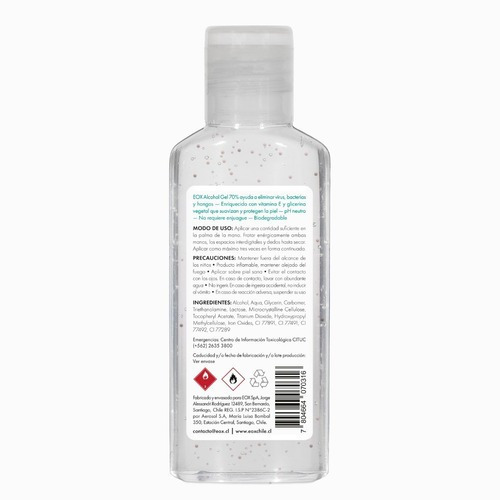 Caja 24un. Alcohol Gel 70% Vitam. E C/registro Isp Eox 60 Ml