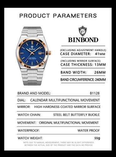 Binbon Relojes De Cuarzo Con Hebilla De Mariposa Para Hombre