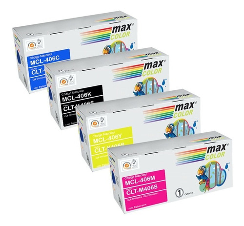 4 Toner Alternativo Ctl-406s  Ctl-406  406s Cmyk