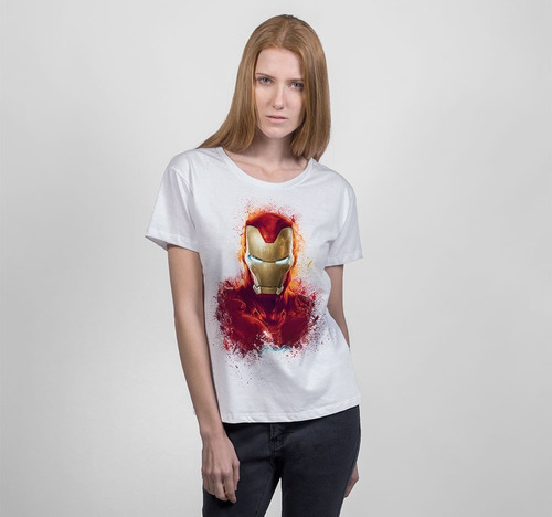 Imagen 2 de 3 de Golden Avenger Mujer Playera Iron Man Marvel Avengers