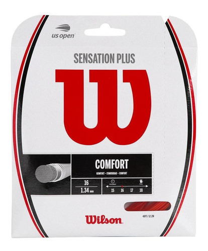 Corda Wilson Sensation Plus 16l 1.34mm Vermelha