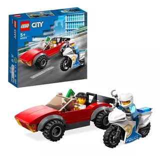 Lego® City Moto De Policía Y Coche A La Fuga 59 Piezas 60392