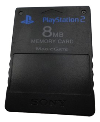 Memory Card Ps2 Original 8mb Color Negro Sony Playstation 2 (Usado)