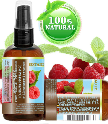 Aceite De Semilla Rojo Frambuesa 100% Puro / Natural / Virge