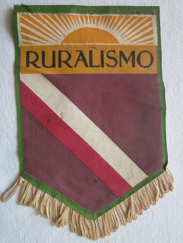 Antiguo Banderin De Ruralismo