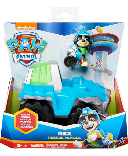 Paw Patrol Patrulla Canina Rex Color Celeste