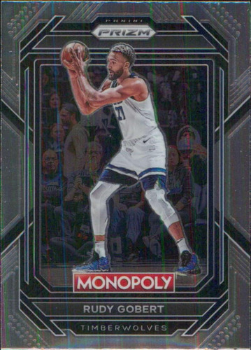 Panini Monopoly Prizm 54 Rudy Gobert Minnesota Timberwolves 