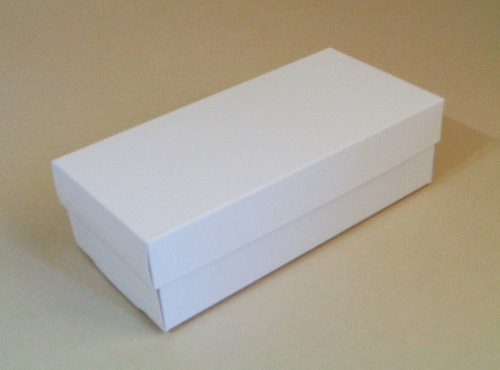 25 Cajas Blancas Con Tapa T680 (17x8x5cm De Alto) Indubox