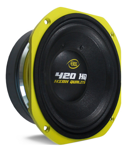 4 Woofer 8 Pol E-420 Hq High Quality Eros 1680rms Som 4 Ohms