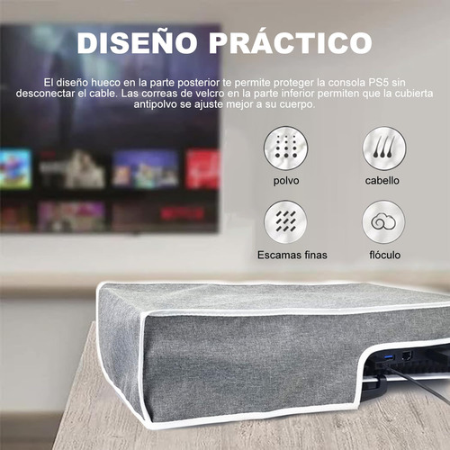 Cubre Polvo Impermeable Para Consola Ps5 Funda Horizontal