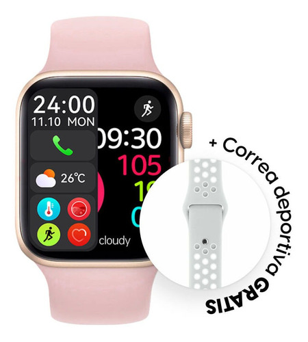 Smartwatch Roadtrip Watch S3 Rosa + Correa Deportiva Blanca