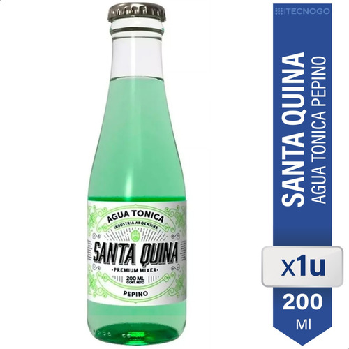 Agua Tónica Santa Quina Vidrio Pepino 200ml 