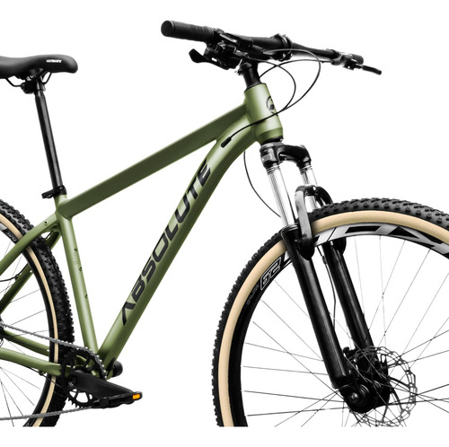 Bike Aro 29 Absolute Nero 5 12v Shimano Deore F. Hidráulico Cor Oliva