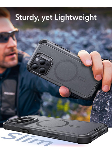 Funda De Teléfono Esr Para iPhone 16 Pro Con Soporte De 7 M Drop Protect Gr