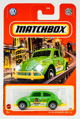 Volkswagen Beetle 1962 Green Taxi Matchbox