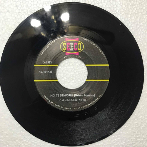 Vinilo Sonora Matancera & Carmen Delia Dipini 45 Rpm (Usado)