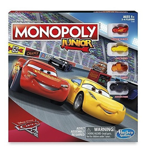 Juego De Tablero Cars Monopoly Junior 3