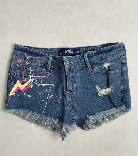 Shorts jeans clearance da hollister feminino