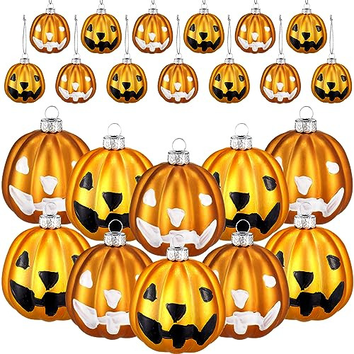 20 Piezas De Adornos De Halloween Jack O Lantern Colgar...