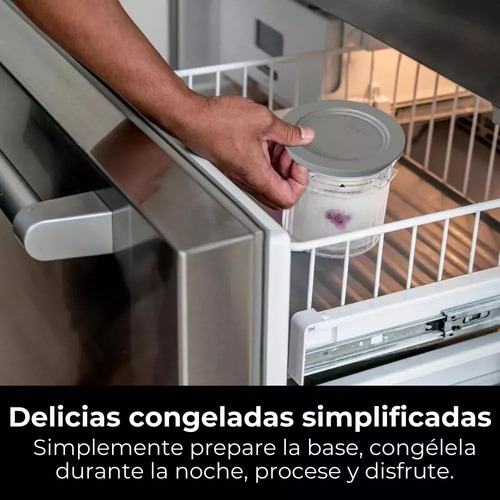 Maquina Para Hacer Nieve Helados Ninja Cream Breeze 7 En 1 Rosa 15