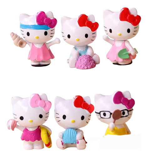 Hello Kitty Set Mini Figuras Muñecas Personajes 