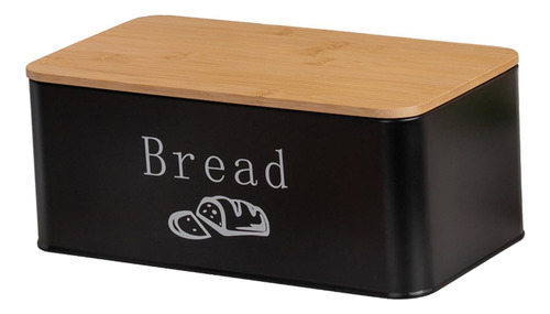 Con Tapa De Bambú, Recipiente Multiusos Para Guardar Pan,