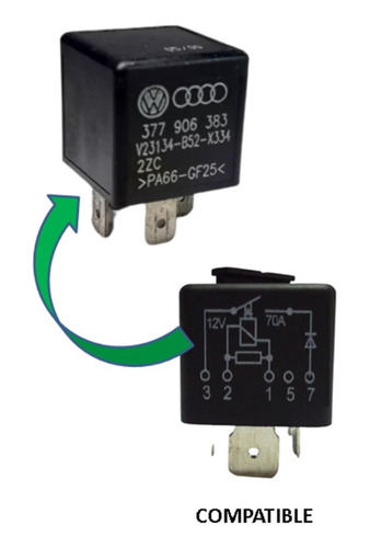 Relé Audi Volkswagen No. 644 Relé 12v 4h0 951 253 V23136-j0