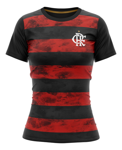 Camiseta Flamengo Feminina - Produto Oficial Braziline