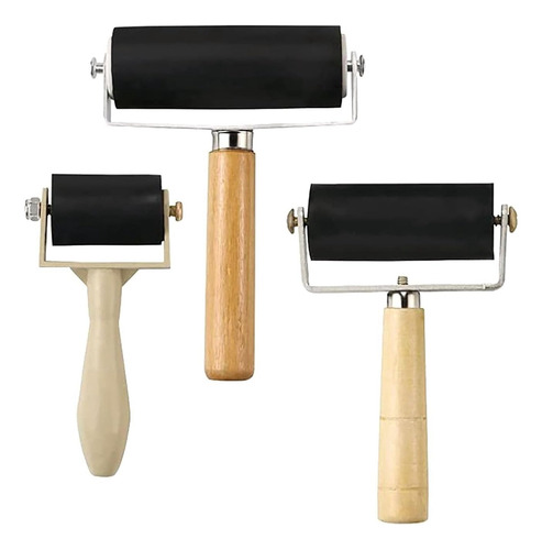 Rollo Artístico Rubber-roller Brayer Roller De 1,4 A 2,4 Pul
