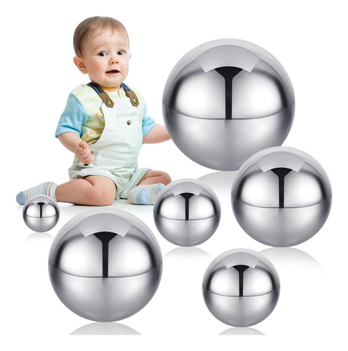 Shappy 6 Bolas Reflectantes Sensoriales Para Bebe, Bolas De