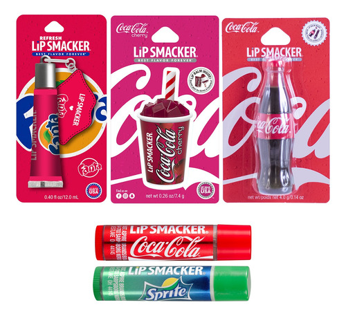 Kit Sabores Coca Cola Balsamos Labiales Lip Smacker