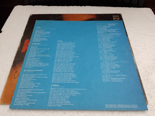 Lp Maria Bethânia - Álibi - C/ Encarte / Mpb (a2) (Usado)
