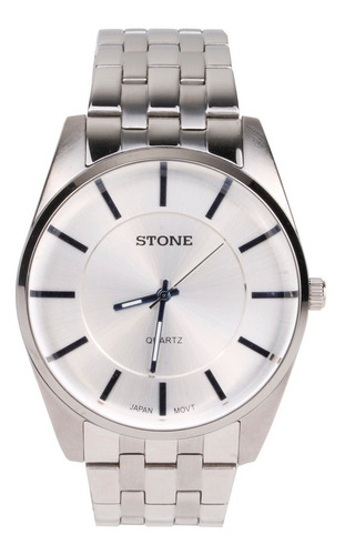 Reloj Hombre Stone Malla Acero Clásico Garantia. Megatime 