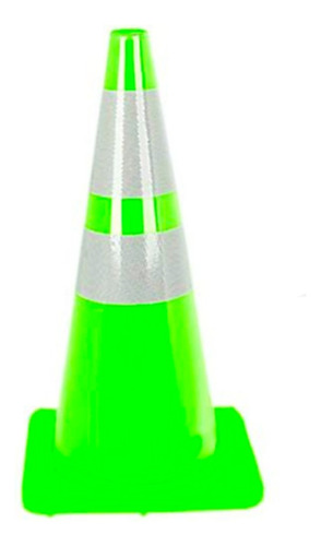 Cono Vial Verde Reflectivo 28 Pulgadas 