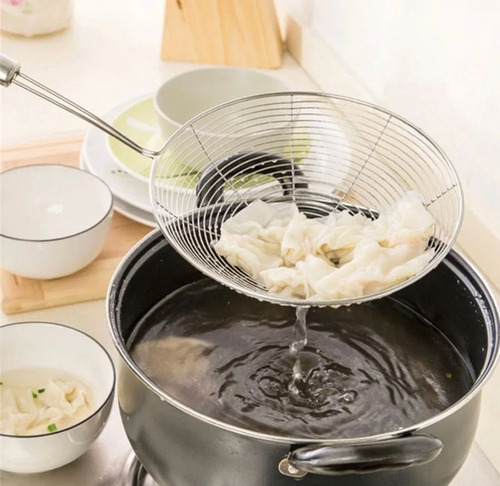 Cuchara Colador Escurridor Utencilio Cocina Cucharon Acero